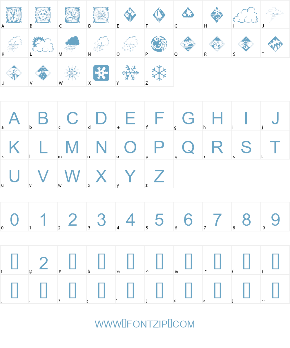 tungfont nature 001 Font Character